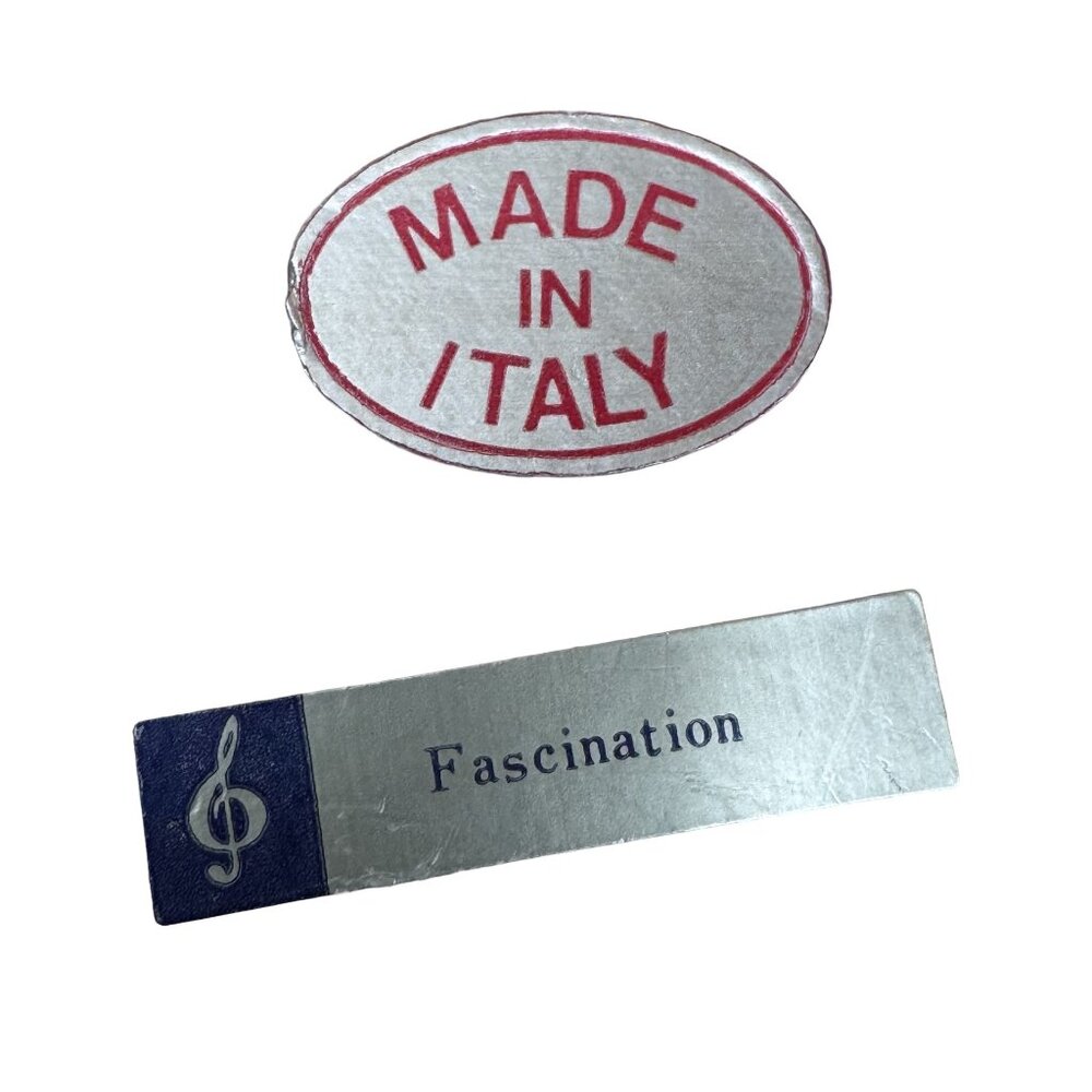 Reuge Inlaid Floral Jewelry Music Box Green Rectangle Italy Song Fascination VTG - Picture 4 of 11